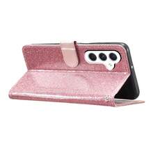 1pc Rose Gold Glitter Anti-drop Pu Case - Rose Gold - View 5