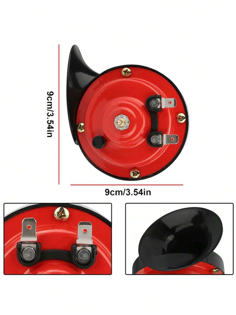 Car electric snail air horn, 12V power supply, car horn sound signal