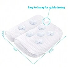 4D Lưới Cốc hút , Phòng tắm Gối , Gối bồn tắm , 1 cái - trắng - Xem 3