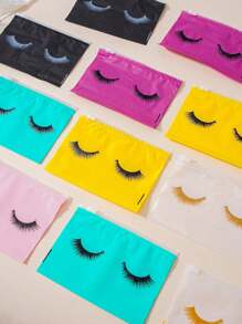 20st Willekeurig Veel kleurig Wimpers Ontwerp Ritszakje Voor Make-up En Dagelijks Opslag , Met Geschenkverpakking
