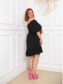 Plus Size Dresses - Noir - Voir 4