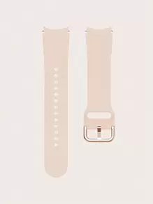 1 件女式粉色硅胶智能手表表带带圆形扣，兼容 40/42/43/44/45/46/47 毫米 Galaxy Watch 7/6/5/4 - 粉色 - 查看 6