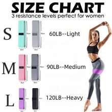 Elastisches Widerstandsband Für Das Hinterntraining Von Frauen, Yoga, Kniebeugen Und Heim-fitnessstudioausrüstungen Zur Fitnesstrainings Von Gesäßmuskeln, Abnehmen, Blitz-gradientenfarbe - Blau - Übersicht 10