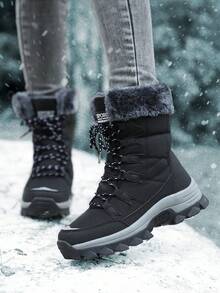 2023 New Winter Women's Snow Boots With Mid-calf Height And Increased Comfort - Black - View 5