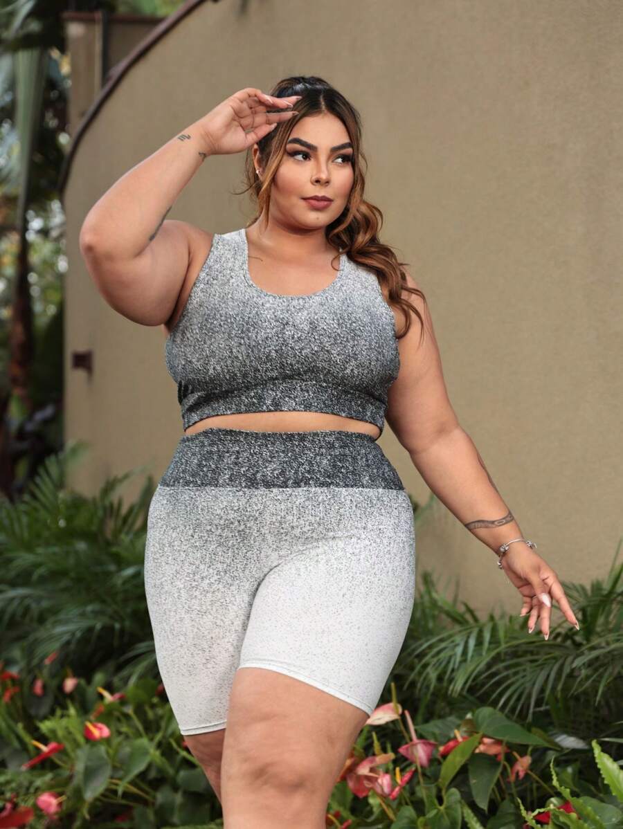 Plus Size Co-Ords - 白色 - 查看 1