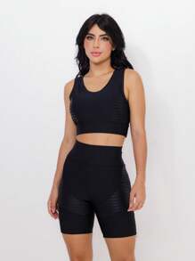 Women Sports Sets - màu đen - Xem 5