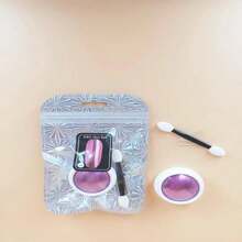 Efecto Espejo para Uñas de Polvo + Aplicador,Polvo para Decoración de Uñas con Aplicador - Rosa Fucsia - Ver 6