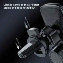 15w無線自動夾式汽車充電器手機支架:享受無線充電的便利 - 黑色 - 查看 2