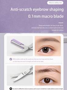 Eyebrow Grooming Kit With Professional Slanted Eyebrow Tweezer, Beauty Scissors With Comb And Eyebrow Razor Kit - For Shaping & Trimming Eyebrow,Makeup,Cheap,Room Decor,Vanity,Travel,Bedroom,Makeup Accessories