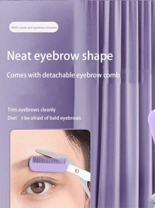 Eyebrow Grooming Kit With Professional Slanted Eyebrow Tweezer, Beauty Scissors With Comb And Eyebrow Razor Kit - For Shaping & Trimming Eyebrow,Makeup,Cheap,Room Decor,Vanity,Travel,Bedroom,Makeup Accessories