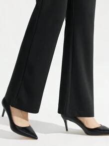 女款喇叭褲裙29英寸,休閒工作彈性長褲女裝瑜伽辦公室長褲4個口袋