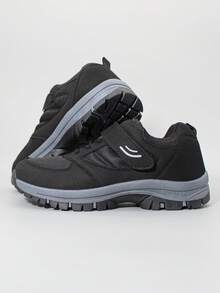 2023年秋季新款時尚女款黑色休閒透氣運動鞋,輕巧實用 - 黑色 - 查看 3