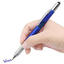 Bolígrafo Destornillador Portátil 7 En 1, Escala De Medición Multifunción, Stylus De Pantalla Táctil, Herramienta De Nivel - Ver 5