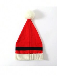 1頂聖誕老人腰帶圖案編織帽,適合聖誕節 - 彩色 - 查看 4