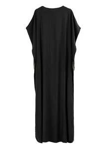 Thêu tay cánh Nhà Váy Kaftan - màu đen - Xem 9