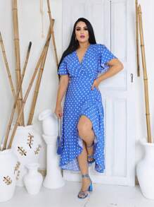 Women Dresses - 寶藍色 - 查看 3