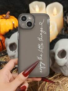 A Slogan Printed Phone Case - Multicolor - View 2