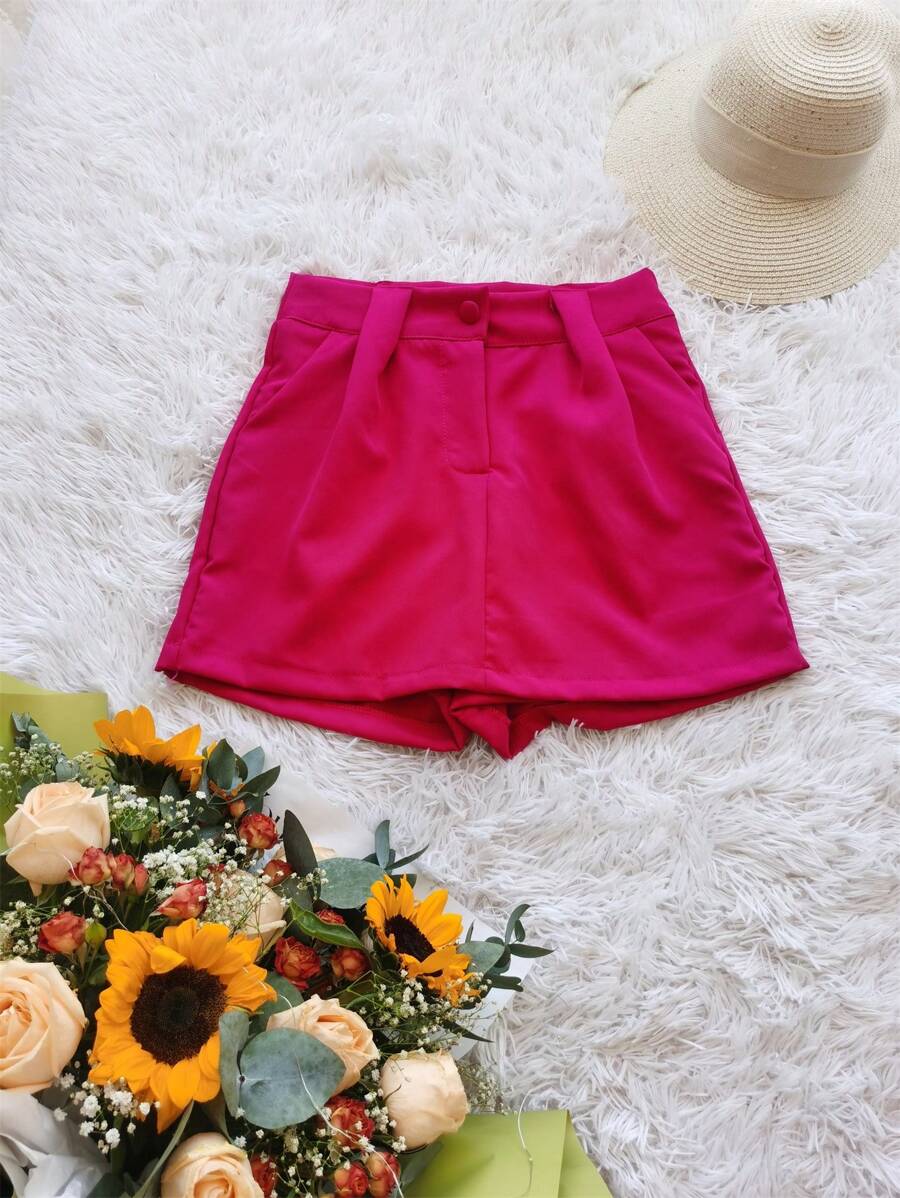 Women Shorts - Màu Hoa hồng đỏ - Xem 1