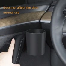 2pcs/Set Car Door Cup Holder And Model Y Special Storage Box Rack - Black - View 3