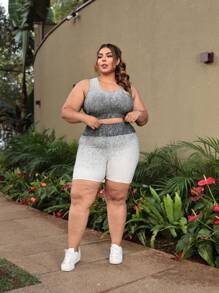 Plus Size Co-Ords - 白色 - 查看 3