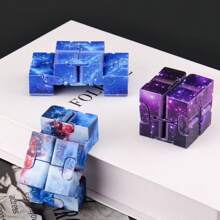 1入組星空無限魔方2x2益智方塊,兒童益智玩具,聖誕/萬聖節禮物,適用於3歲及以上兒童 - 紫色 - 查看 1