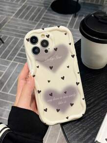 1个TPU材质奶油色心形防震手机壳，兼容 11、12、13、14、15、16、12 Pro Max、13 Pro Max、14 Pro Max、15、15 Pro、15 Plus、15 Pro Max、A03、A04、A12、A13、A23、A24、A33、A34、A52、A72、A73，国际版，非国内版 - 彩色 - 查看 3