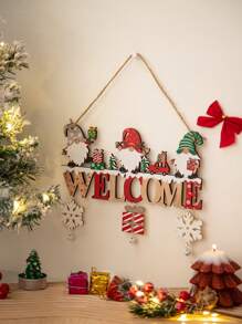 1 mặt dây chuyền chuông gỗ tự làm có thiết kế hình ông già Noel không mặt dùng để trang trí Giáng sinh Quà tặng sinh nhật trang trí nhà Trang trí Giáng sinh Trang trí phòng Trang trí Giáng sinh mùa đông Quà tặng Giáng sinh tại nhà Trang trí Giáng sinh - Nhiều màu - Xem 3