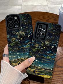 Ốp lưng điện thoại chống sốc bảo vệ TPU hình bầu trời đầy sao của Apple, tương thích với iPhone X, XR, 11, 12, 13, 14, 12 Pro Max, 13 Pro Max, 14 Pro Max, 15, 15 Pro, 15 Plus, 15 Pro Max, iPhone 16 16 Pro 16 Plus 16 Pro Max và A04, A12, A13, A14, A24, A32, A50, A33, A34, A52, A54, A71, A73, S20, S20 FE, S22 Ultra - Nhiều màu - Xem 6