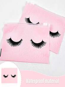 20st Willekeurig Veel kleurig Wimpers Ontwerp Ritszakje Voor Make-up En Dagelijks Opslag , Met Geschenkverpakking