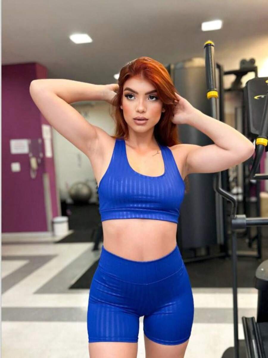 Women Two-piece Outfits - 藍色 - 查看 1