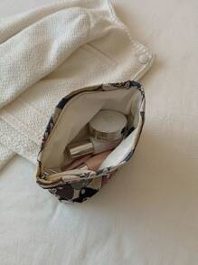 女士米色化妆包灯芯绒化妆包美学女士手提包钱包收纳化妆包女孩箱包旅行收纳包可爱化妆包卡通猫图案可爱化妆包化妆品收纳包化妆品收纳包迷你袋旅行小化妆盒配件化妆架刷子包化妆容器化妆包旅行必需品女士配件旅行用品化妆包化妆包化妆包 - 彩色 - 查看 6