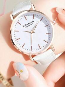 1 Pieza Reloj Blanco Para Mujer Para Uso Diario - Blanco - Ver 1