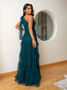 Women Dresses - Màu xanh lá cây đậm - Xem 2