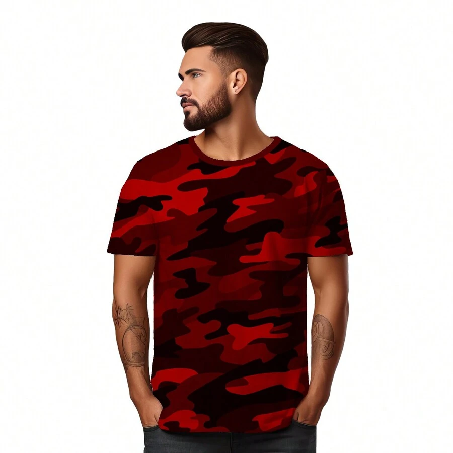 Men T-Shirts - Đỏ - Xem 1