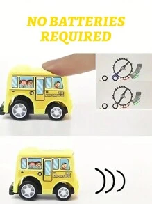 1 bolsa, 6 piezas, juegos de coches, modelo de vehículo, colores y patrones aleatorios, modelo de camión de bomberos, juguetes de coche, vehículo de ingeniería inercial - Rojo - Ver 3