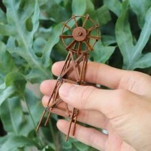 1入組小型風車鏽蝕金屬迷你童話花園房子花園擺設裝飾配件 - Windmill (9.0 x 5.0 x 8.5cm) - 查看 6