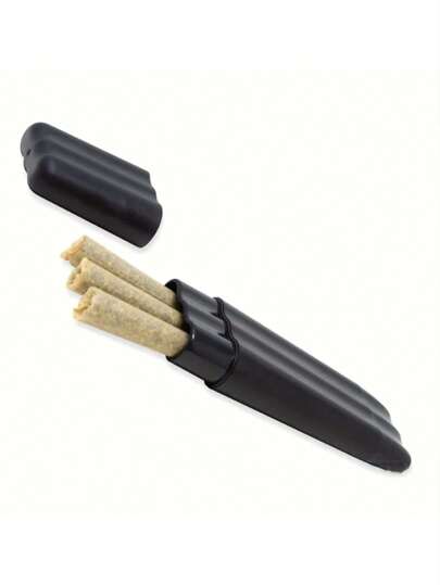 1 Portasigarette nero semplice, scatola portatrice impermeabile, forniture per il ritorno a scuola