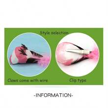 6入組羽毛和綠植包裹的逼真鳥裝飾手工藝品,完美為您的家庭和花園增添美感和歡樂