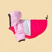 1 Miếng Đúng mốt áo có mũ Hai Đôi chân Màu hồng & Hoa hồng Áo khoác cho thú cưng , Thích hợp Đối với Mèo & Chó Đối với Mùa Thu /đông Ấm áp Mặc - Hồng - Xem 2