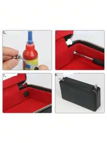 10 PCS Bag Metal Rivet Snap DIY Purse Handbag Belt Connector Bag Screw Nail Luggage Buckle Studs Button Hardware Accessories Leather Crafts Diy Bag Hardware Buckle Ear Accessories Screw Accessories - Silver - View 7