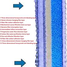 1入隨機顏色和款式的12D魚缸過濾海綿，厚生物化學過濾材料用於魚缸水淨化 - 彩色 - 查看 4