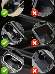 1pc Car Cup Holder Expander For Car Adapter Adjustable Multifunctional Dual Cup Holder With Phone Holder Aromatherapy Organizer Car Accessories - Black - View 8