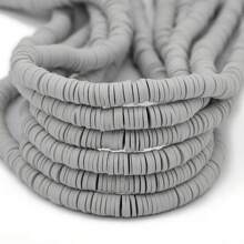 大約320顆/串6mm軟陶薄片間隔鬆散珠,適用於珠寶製作工藝 - 6mm/約320pcs - 查看 8