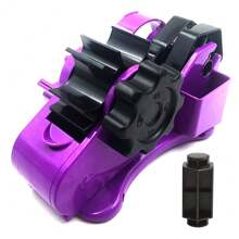 CUTTRSZE 1pc Semi-Automatic Tape Cutting Machine, Multi-Color Selectable Tape Distributor, Simultaneous Cutting Of Multiple Rolls, Suitable For Double-Reel Cores With Inner Diameters Of 2.54 Cm And 7.62 Cm, Cutting Length 1.38 Inches (About 3.5 Cm) - Purple - View 2