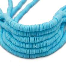 大約320顆/串6mm軟陶薄片間隔鬆散珠,適用於珠寶製作工藝 - 6mm/約320pcs - 查看 13