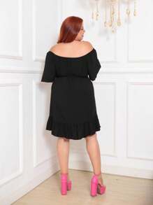 Plus Size Dresses - Noir - Voir 3