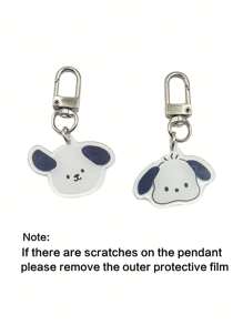 可爱小狗设计 3/4 保护壳，适用于 Apple 1/2 的保护套，适用于 Pro 2 的创意软壳，透明耳机盒 - 無色 - 查看 5