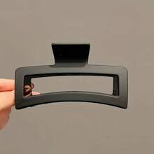 3入組方形髮夾卡,防滑強力夾持,適用於厚髮型配件 - 黑/卡其/白 3件 - 查看 6