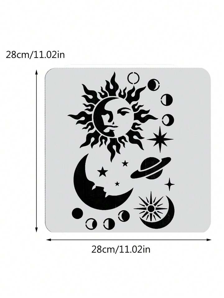 Printable Star And Moon Stencils