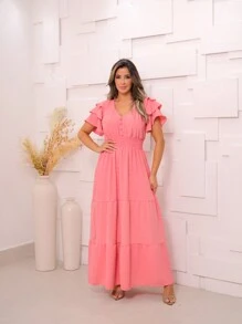 Women Dresses - 淺粉色 - 查看 1